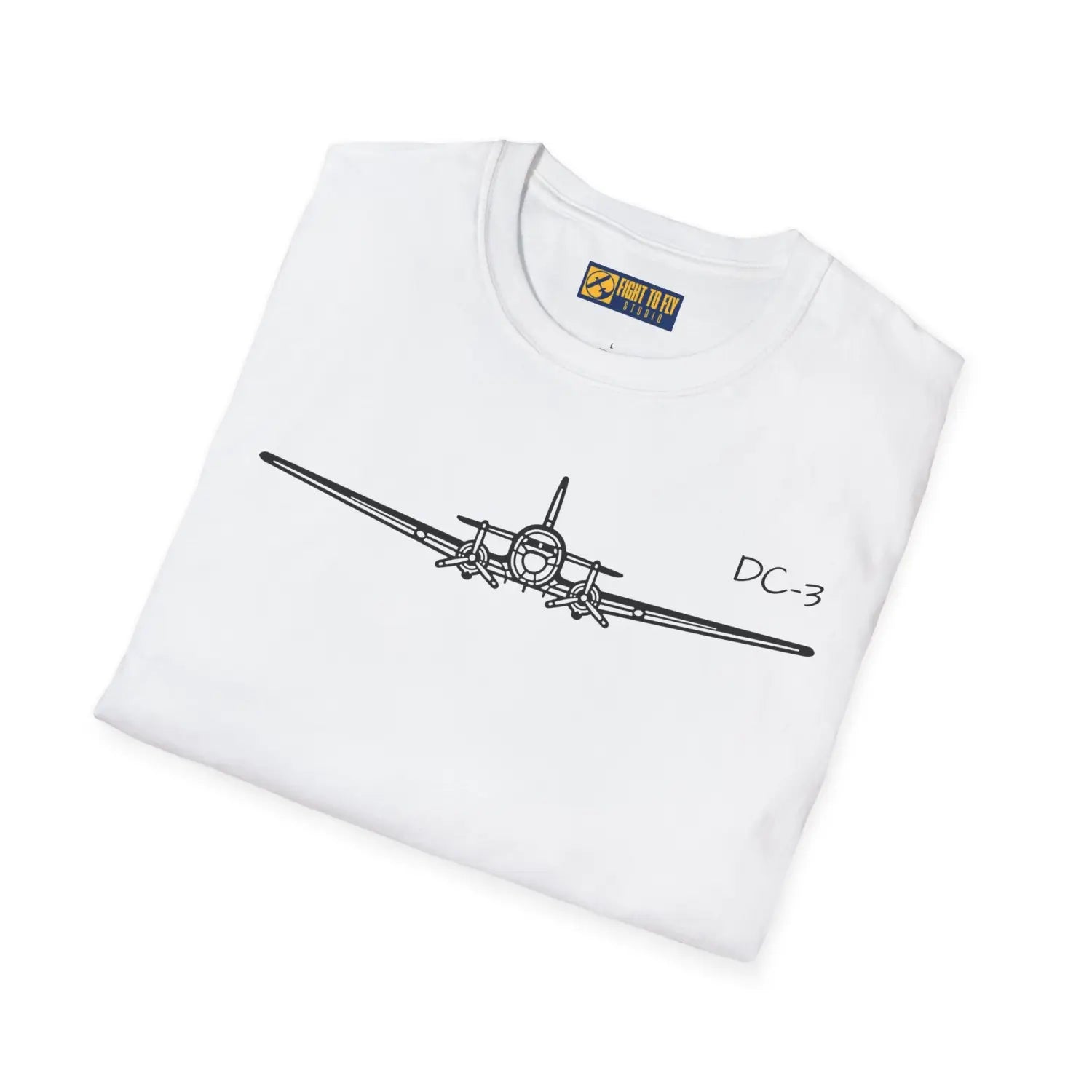 DC-3 Front View T-Shirt - Pilot gifts - WWII warbird t-shirt