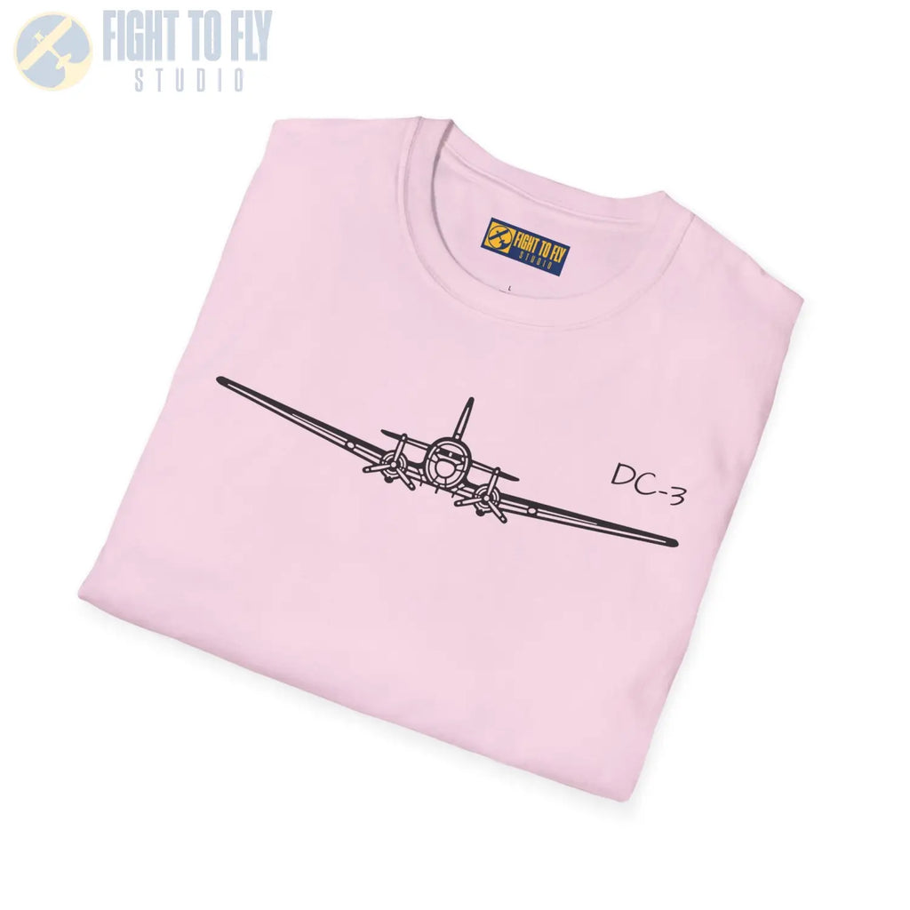 DC-3 Front View T-Shirt - Pilot gifts - WWII warbird t-shirt