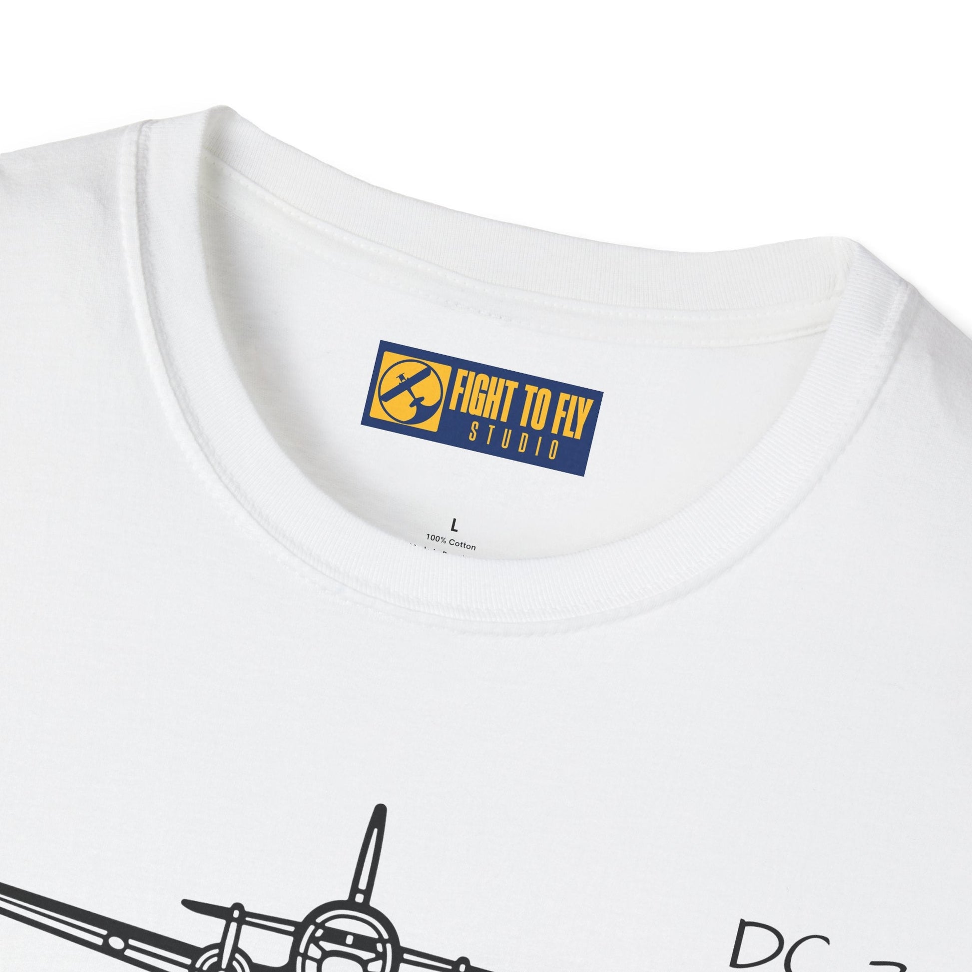 DC-3 Front View T-Shirt – Vintage Transport Aircraft Aviation Tee - Gifts for pilots - apparel