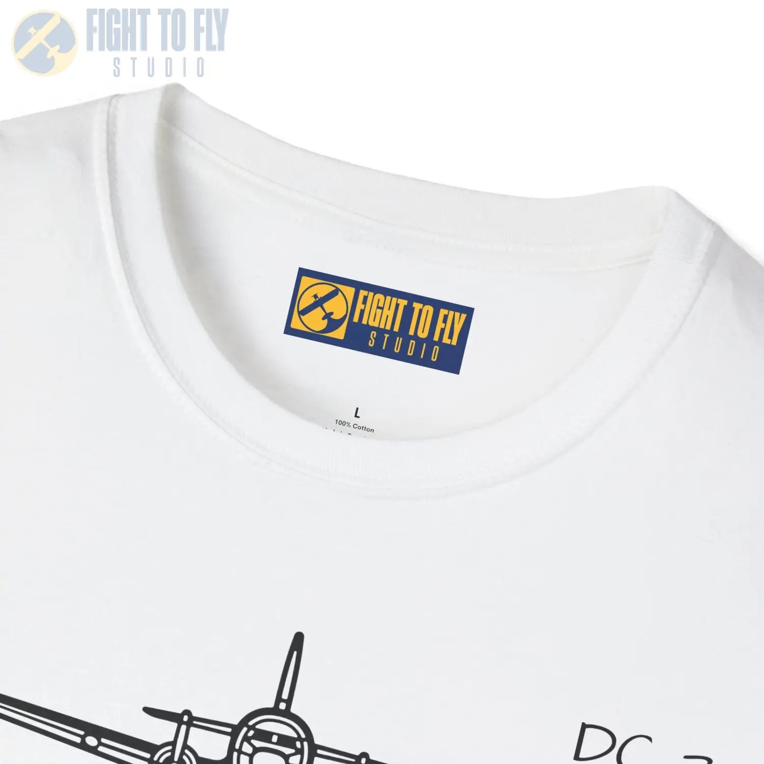 DC-3 Front View T-Shirt - Pilot gifts - WWII warbird t-shirt