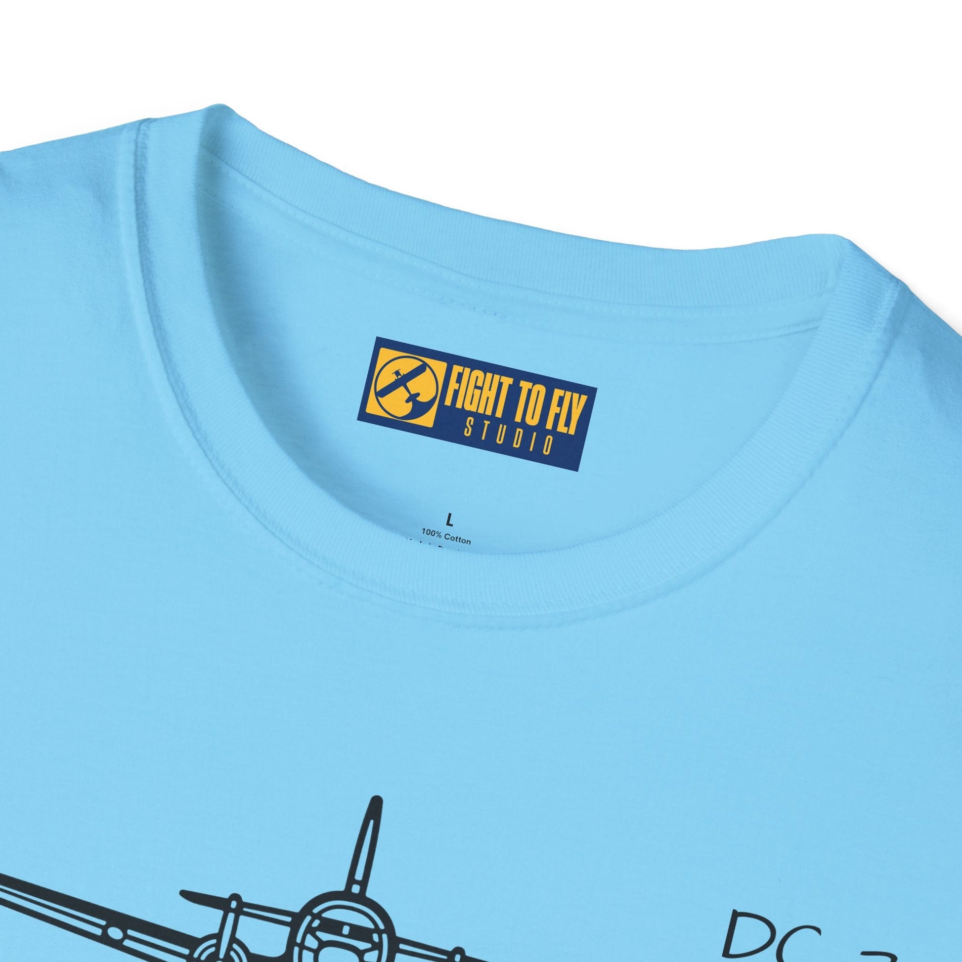 DC-3 Front View T-Shirt – Vintage Transport Aircraft Aviation Tee - Gifts for pilots - apparel