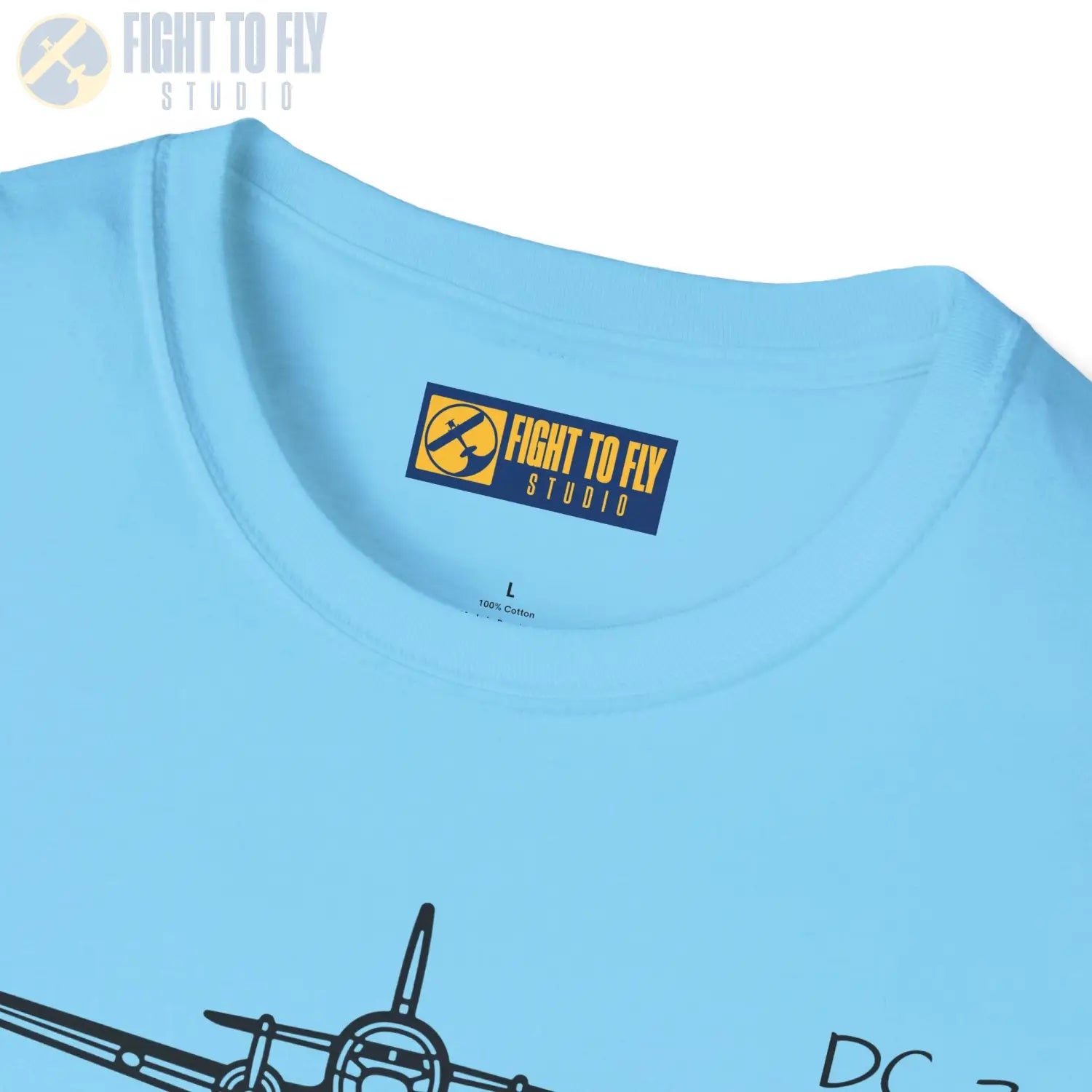 DC-3 Front View T-Shirt - Pilot gifts - WWII warbird t-shirt
