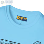 DC-3 Side View T-Shirt - Pilot gifts - WWII warbird t-shirt