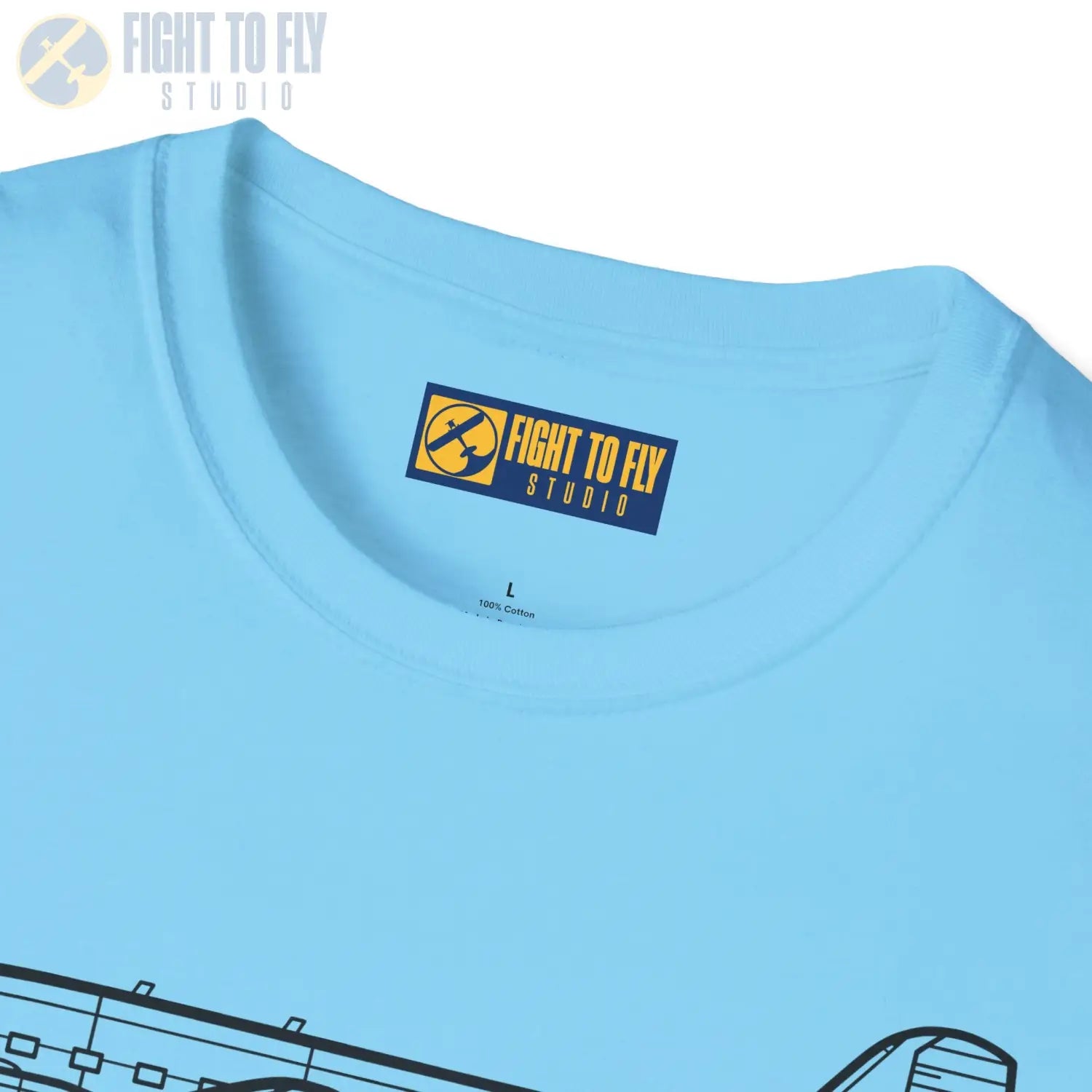 DC-3 Side View T-Shirt - Pilot gifts - WWII warbird t-shirt