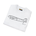 DC-3 Side View T-Shirt - Pilot gifts - WWII warbird t-shirt