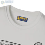 DC-3 Side View T-Shirt - Pilot gifts - WWII warbird t-shirt
