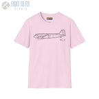 DC-3 Side View T-Shirt - Pilot gifts - WWII warbird t-shirt