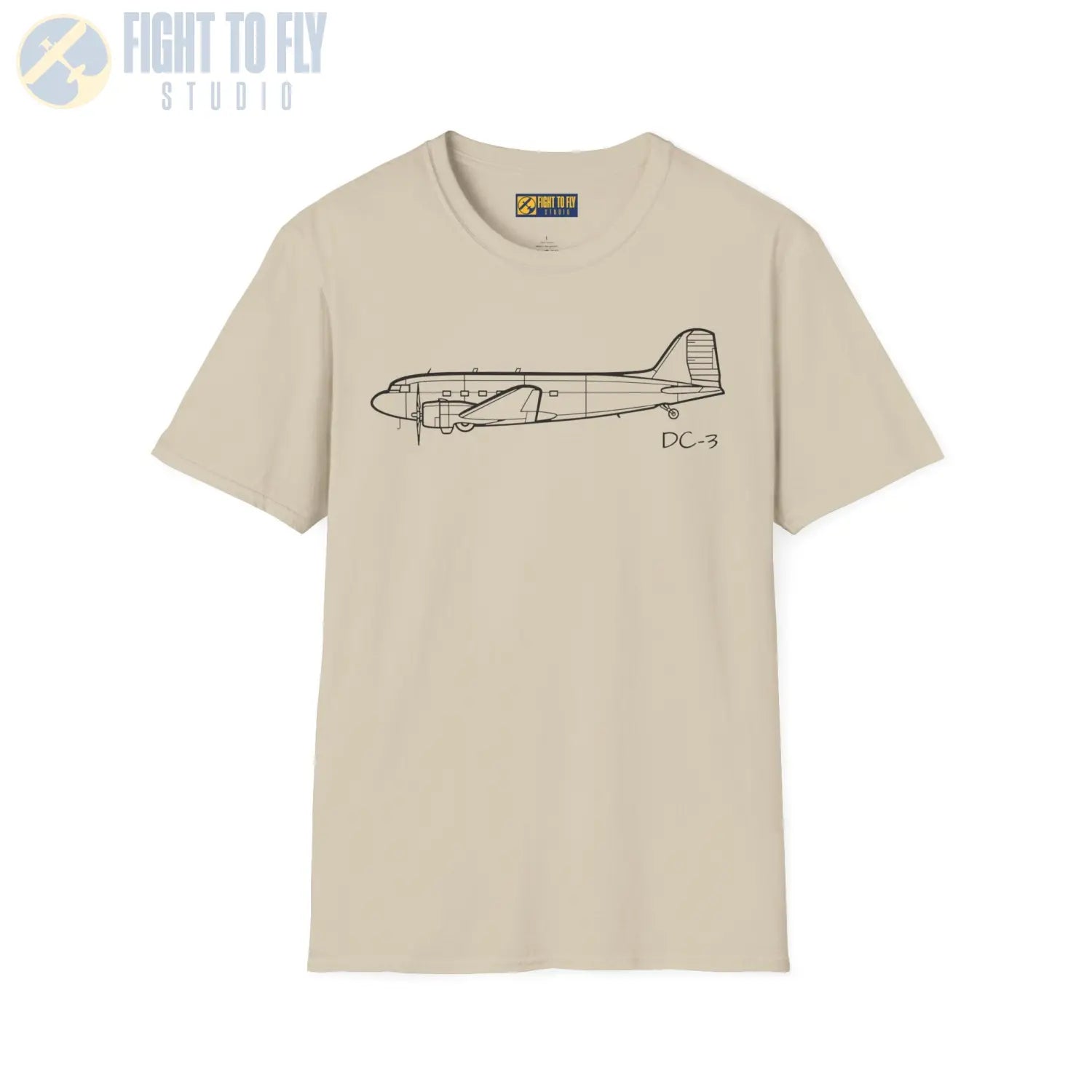 DC 3 Side View T Shirt Pilot gifts WWII warbird t shirt