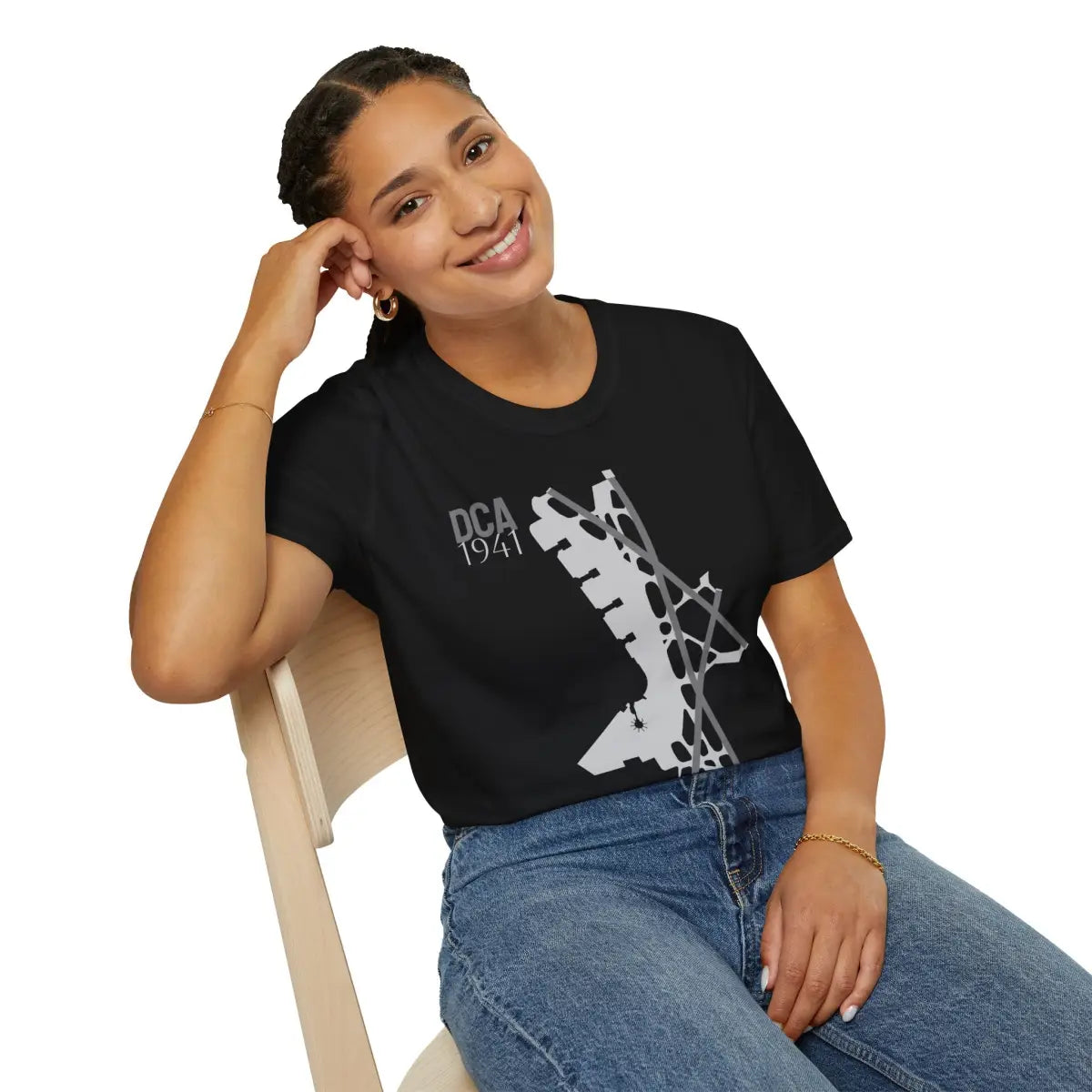 DCA Ronald Reagan Washington National 1941 - Tee - T-Shirt - Gifts for pilots - Aviation apparel