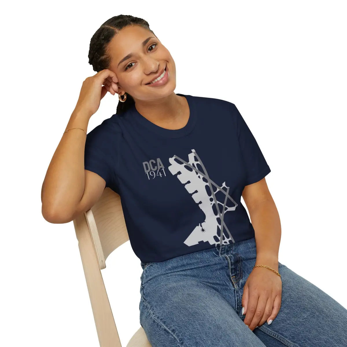 DCA Ronald Reagan Washington National 1941 - Tee - T-Shirt - Gifts for pilots - Aviation apparel