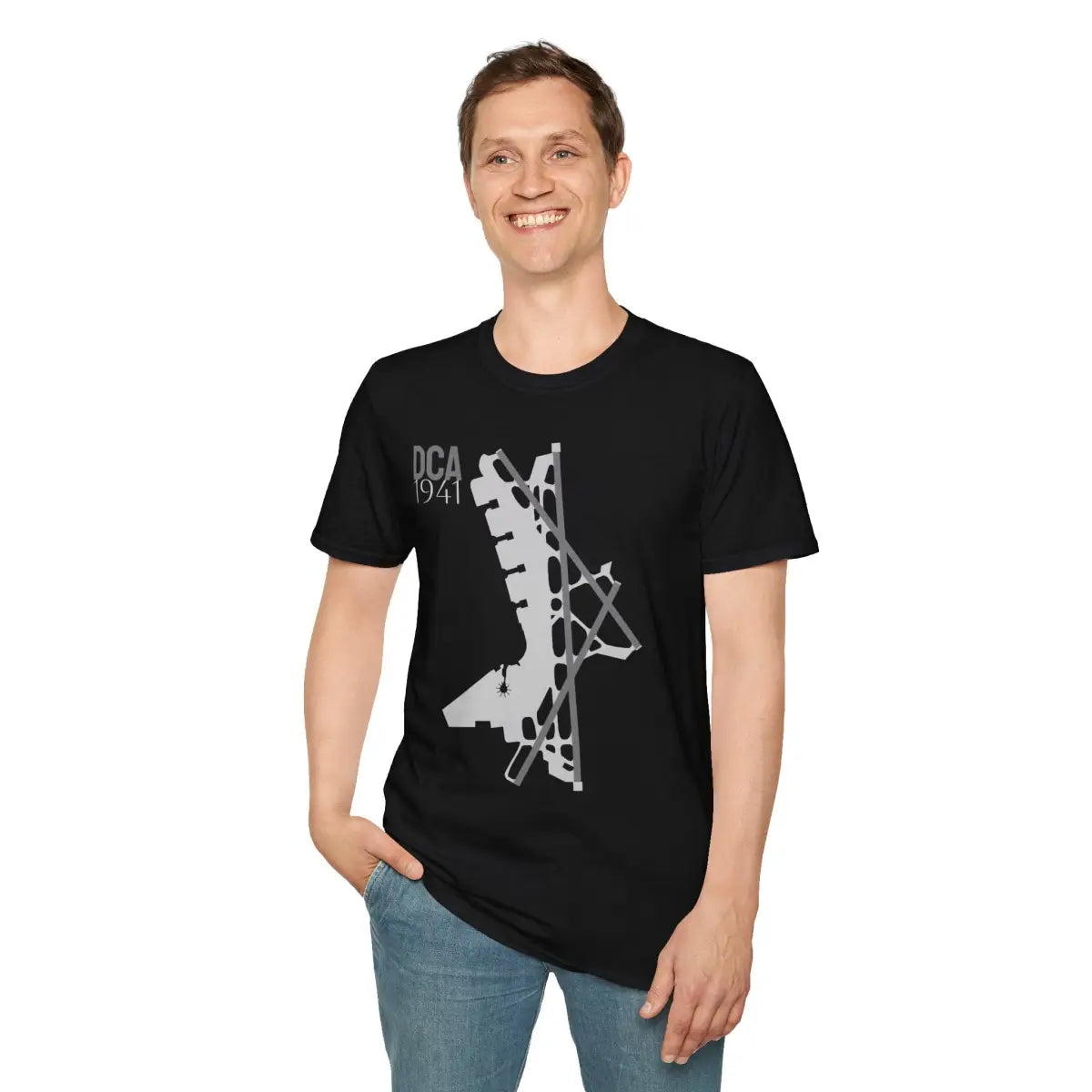 DCA Ronald Reagan Washington National 1941 - Tee - T-Shirt - Gifts for pilots - Aviation apparel