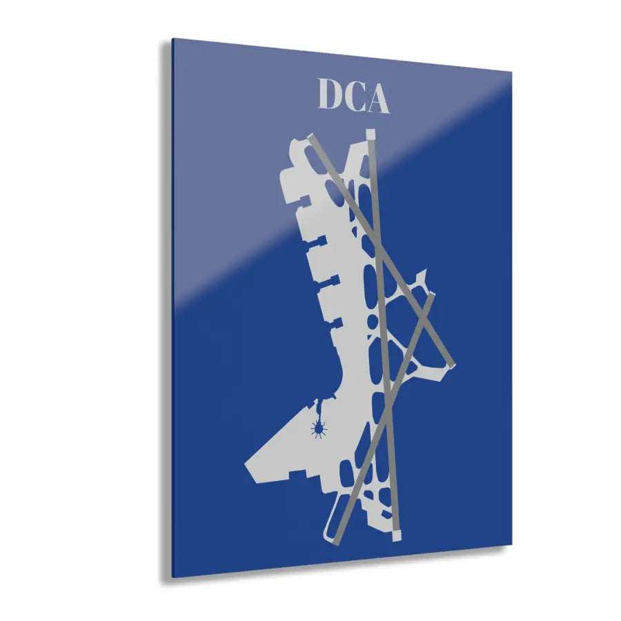 DCA - Ronald Reagan Washington National Acrylic Print - Home Decor - Pilot gifts - WWII warbird t-shirt