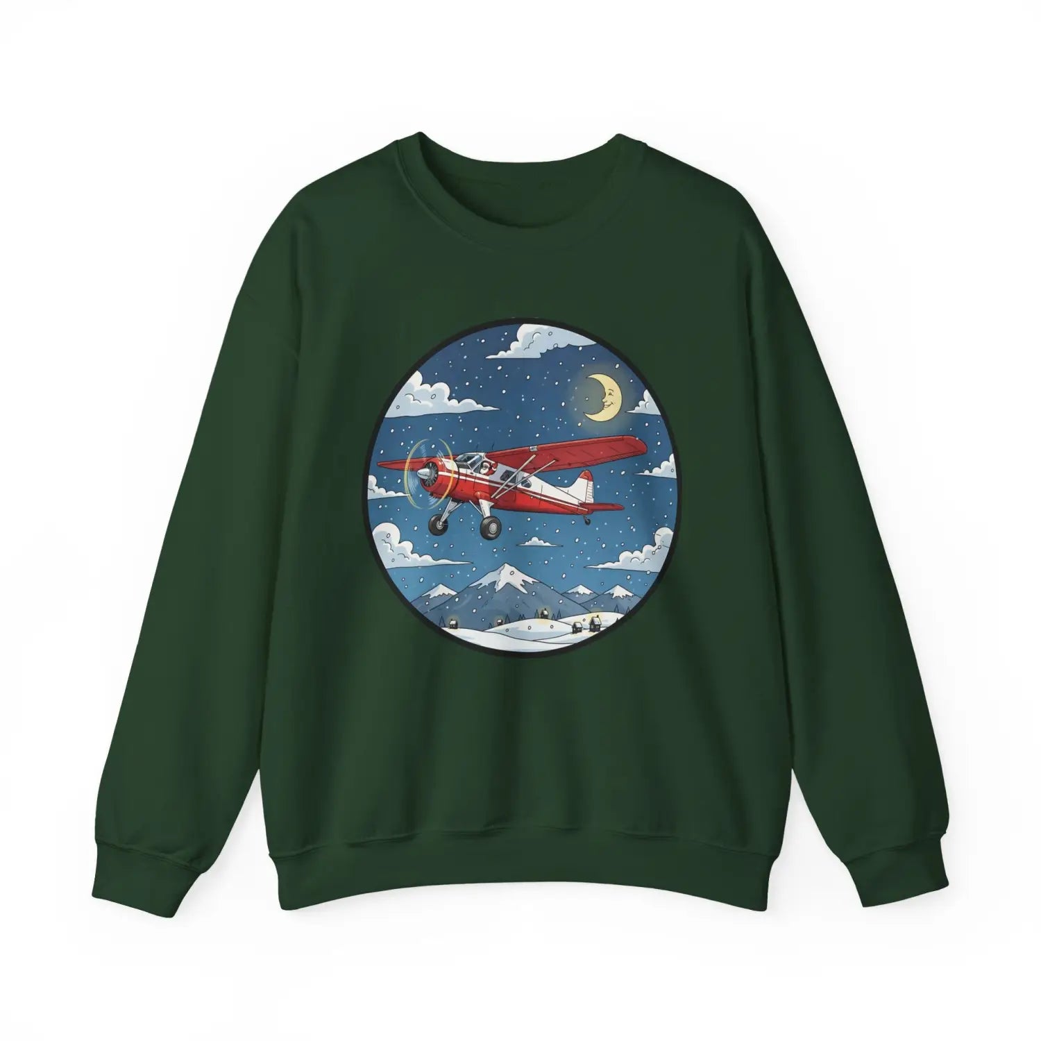 De Havilland Beaver with Santa at the Controls – Holiday Sweater - Sweatshirt - Pilot gifts - WWII warbird t-shirt