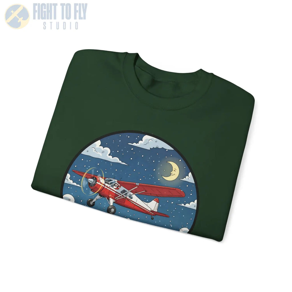 De Havilland Beaver with Santa at the Controls – Holiday Sweater - Sweatshirt - Pilot gifts - WWII warbird t-shirt