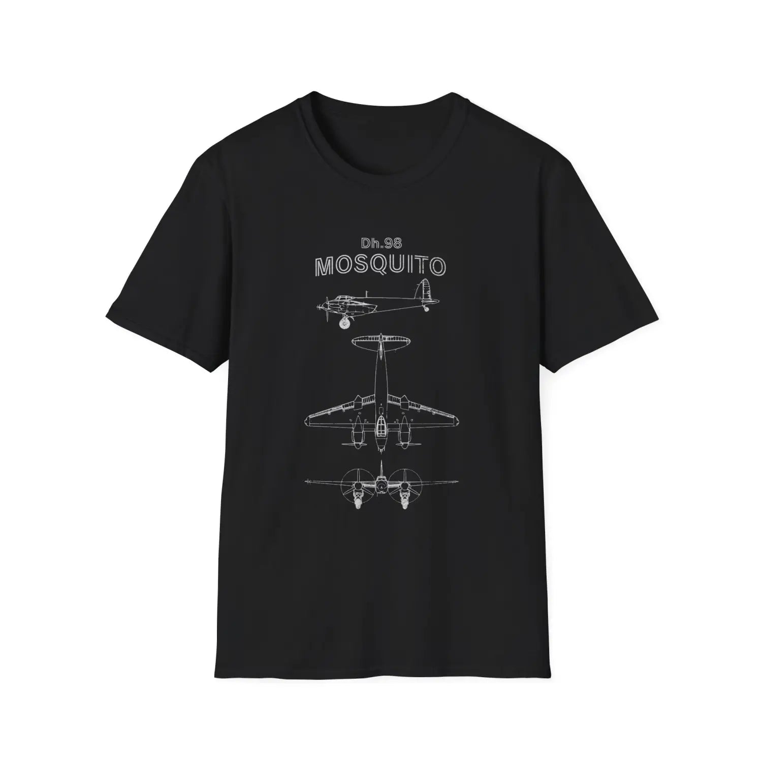 De Havilland DH.90 Mosquito — T-shirt - T-Shirt - Pilot gifts - WWII warbird t-shirt