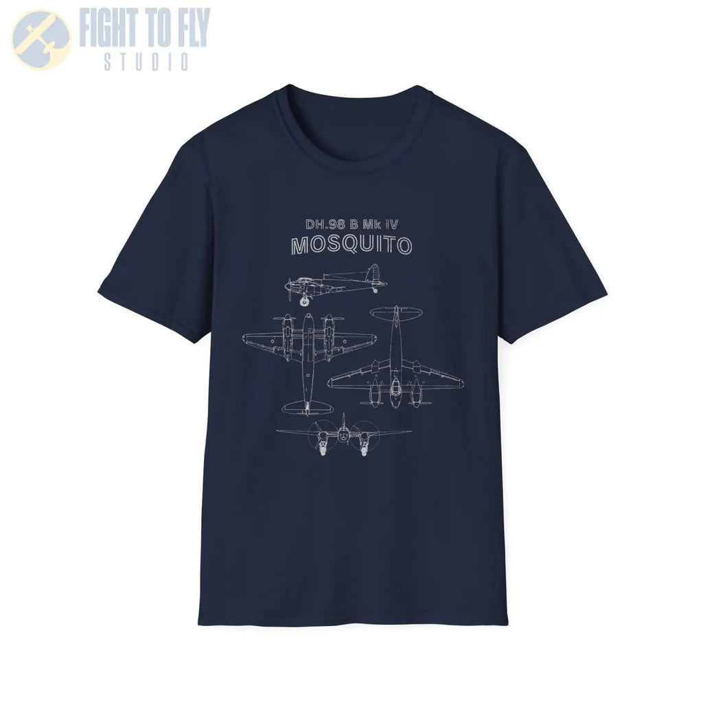 De Havilland DH.98 Mosquito B Mk IV — T-shirt - T-Shirt - Pilot gifts - WWII warbird t-shirt