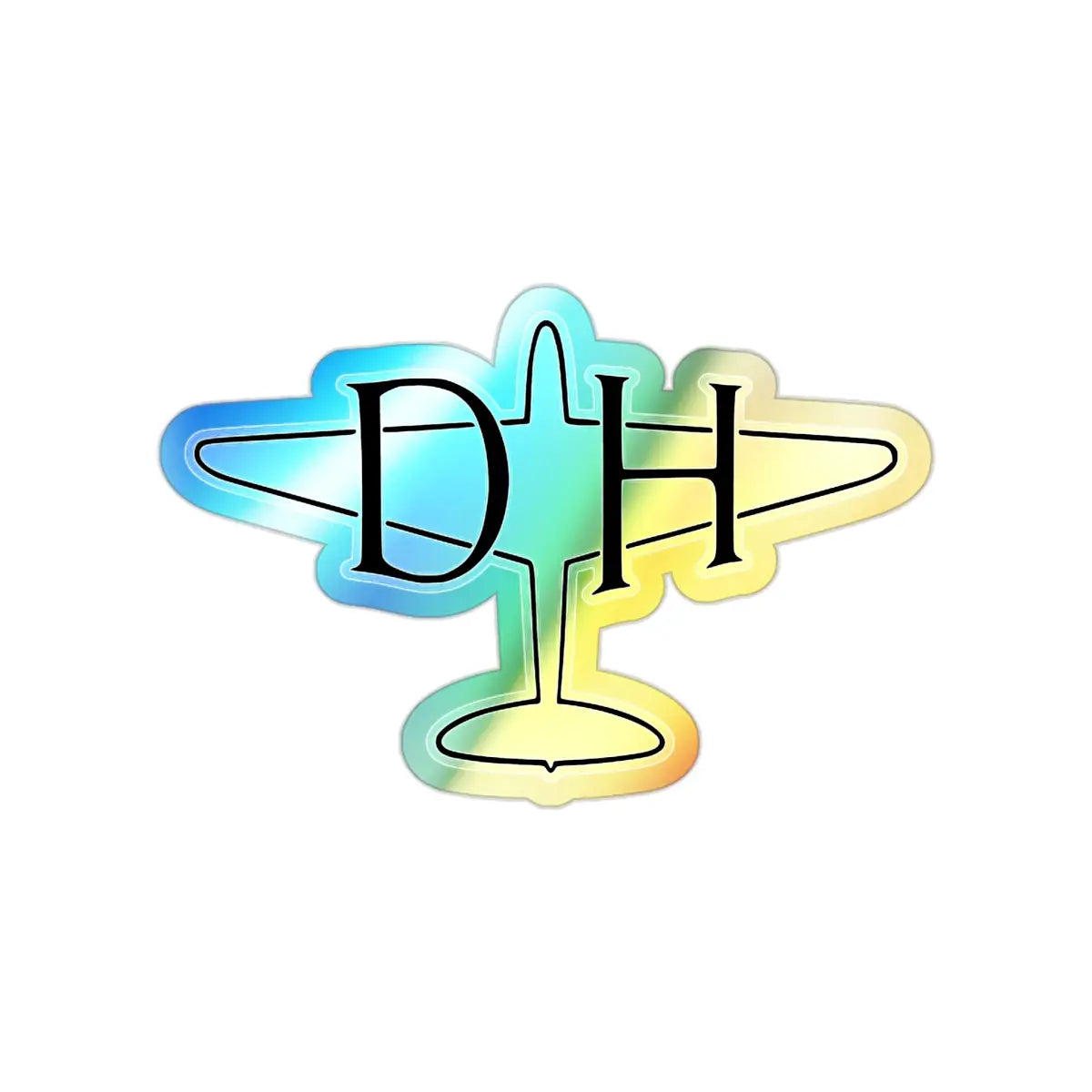 De Havilland Logo - Mosquito - Holographic Die-cut Stickers - Paper products - Gifts for pilots - Aviation apparel