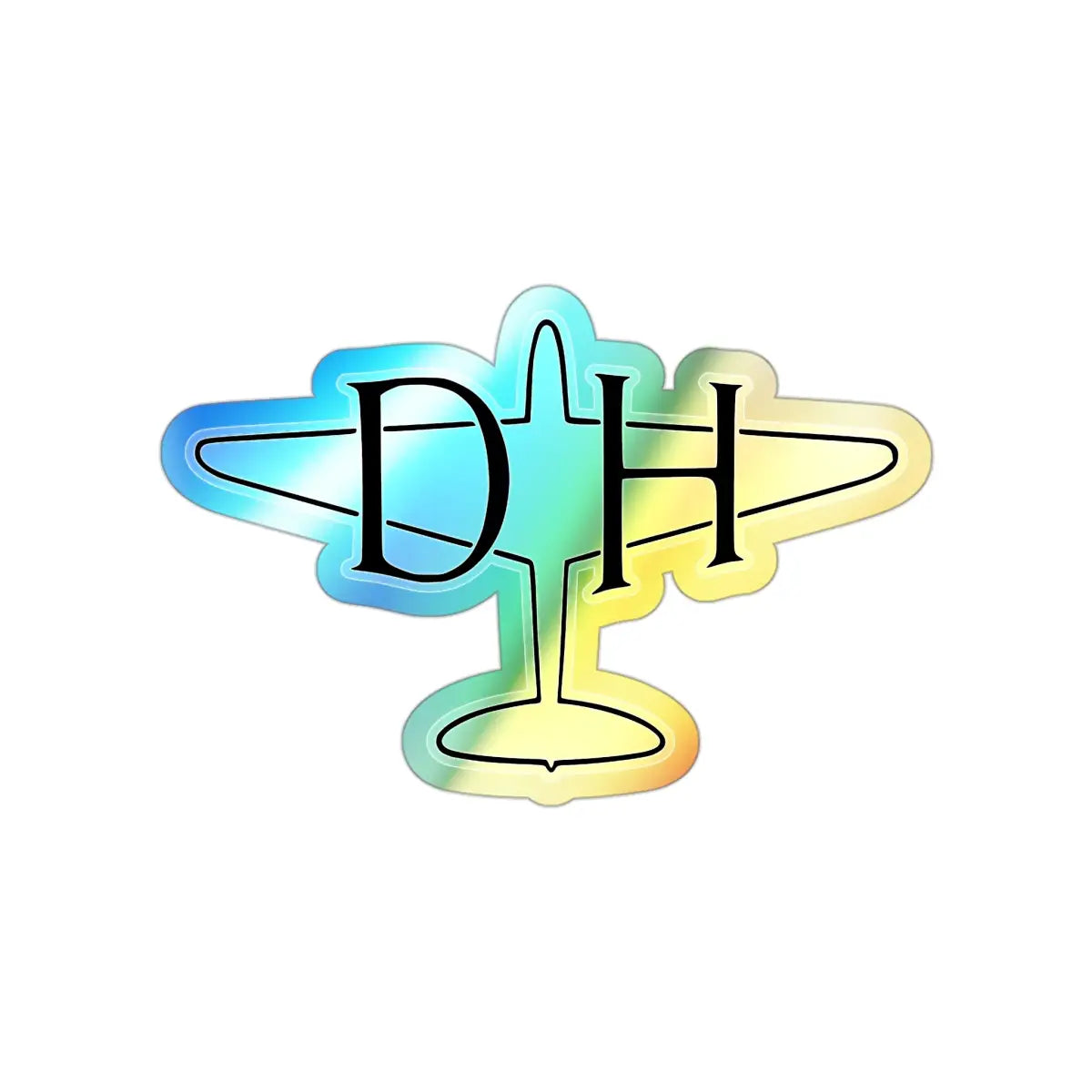 De Havilland Logo - Mosquito - Holographic Die-cut Stickers - Paper products - Pilot gifts - WWII warbird t-shirt