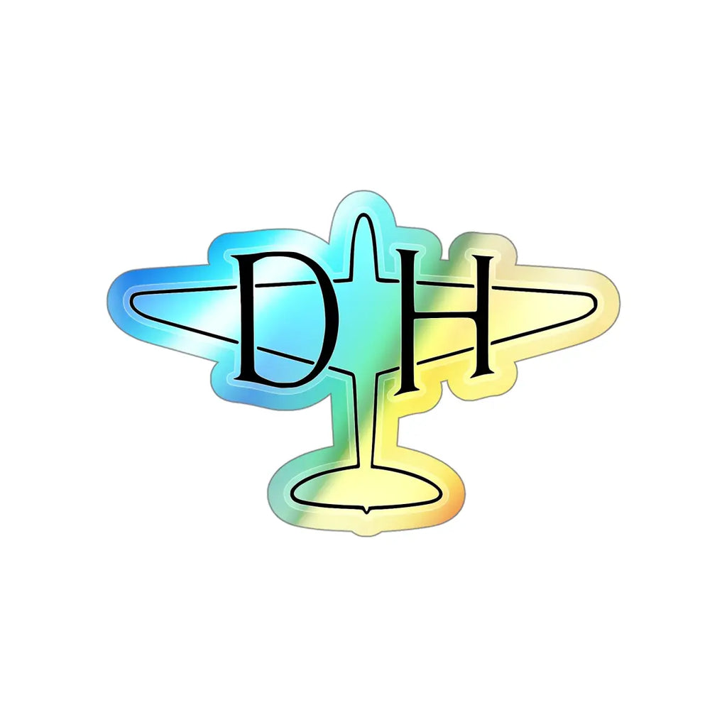 De Havilland Logo - Mosquito - Holographic Die-cut Stickers - Paper products - Pilot gifts - WWII warbird t-shirt