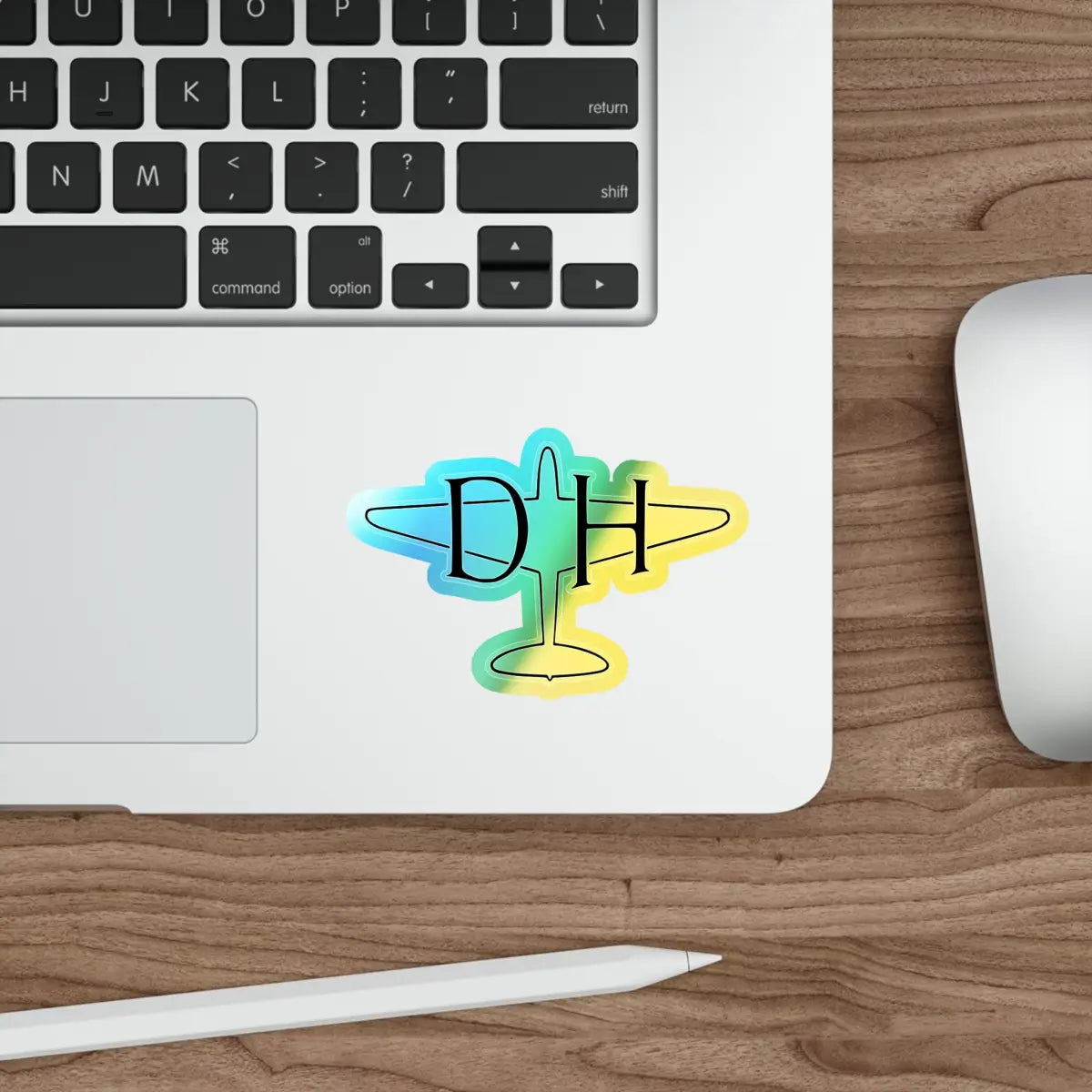 De Havilland Logo - Mosquito - Holographic Die-cut Stickers - Paper products - Pilot gifts - WWII warbird t-shirt