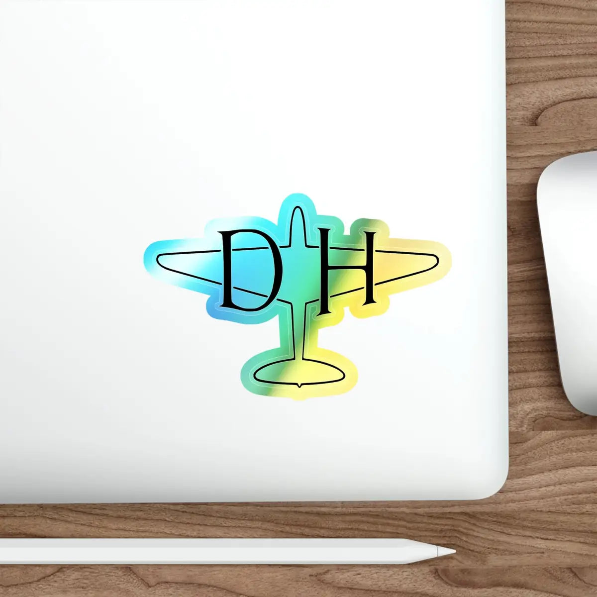 De Havilland Logo - Mosquito - Holographic Die-cut Stickers - Paper products - Pilot gifts - WWII warbird t-shirt