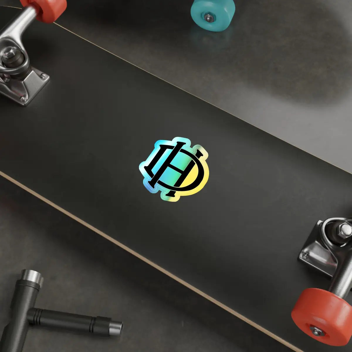 De Havilland Monogram Logo - Holographic Die-cut Stickers - Paper products - Gifts for pilots - Aviation apparel