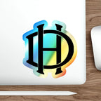 De Havilland Monogram Logo - Holographic Die-cut Stickers - Paper products - Pilot gifts - WWII warbird t-shirt