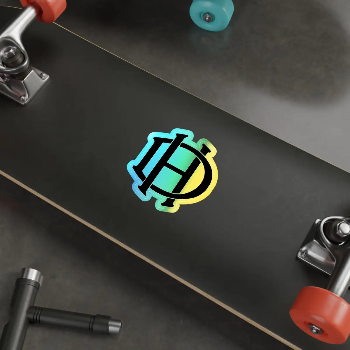 De Havilland Monogram Logo - Holographic Die-cut Stickers - Paper products - Gifts for pilots - Aviation apparel