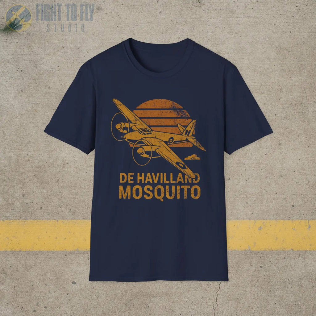 De Havilland Mosquito “Retro Heritage” WWII T-Shirt - Pilot gifts - warbird t-shirt