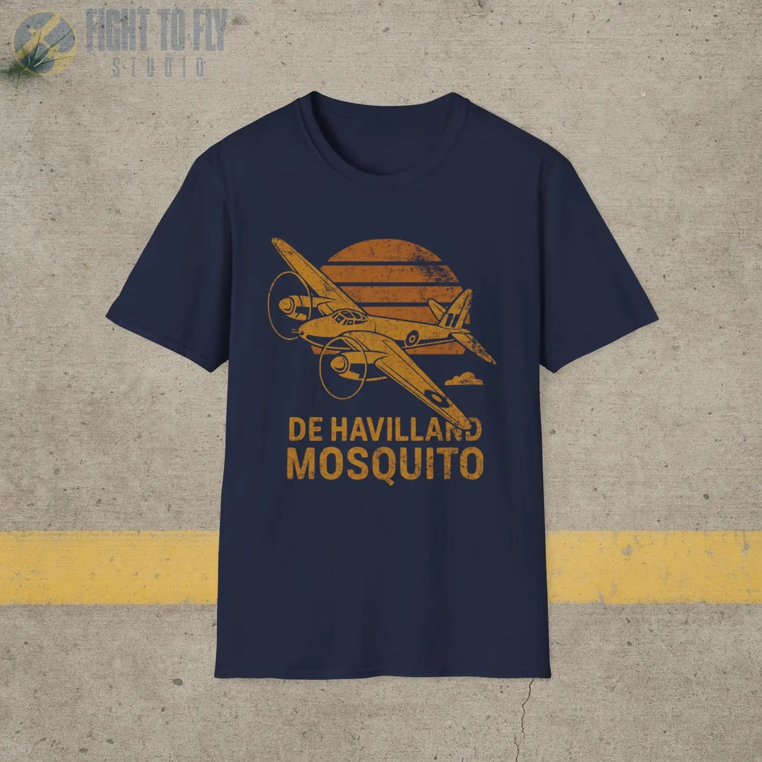 De Havilland Mosquito “Retro Heritage” WWII T-Shirt - Pilot gifts - warbird t-shirt