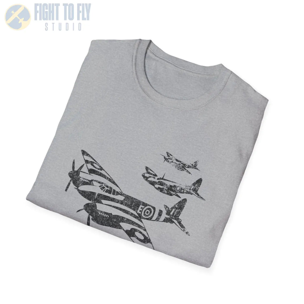 De Havilland Mosquito “Triple Formation” WWII T-Shirt - Pilot gifts - warbird t-shirt