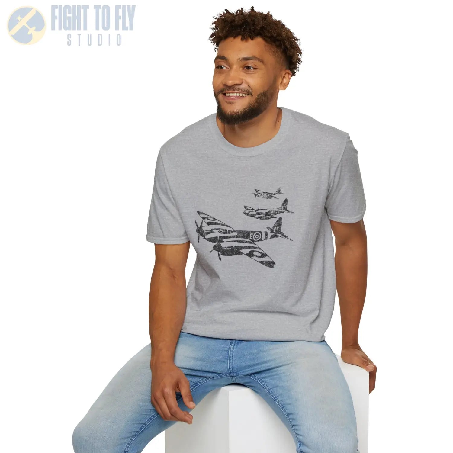 De Havilland Mosquito “Triple Formation” WWII T-Shirt - Pilot gifts - warbird t-shirt
