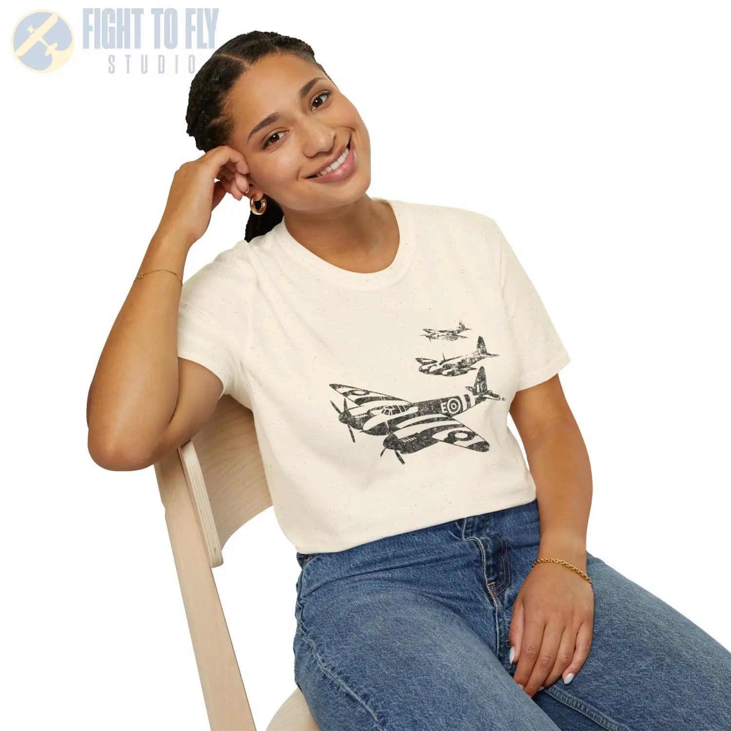 De Havilland Mosquito “Triple Formation” WWII T-Shirt - Pilot gifts - warbird t-shirt