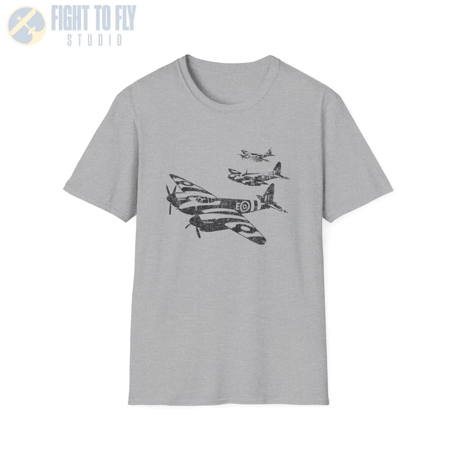 De Havilland Mosquito “Triple Formation” WWII T-Shirt - Pilot gifts - warbird t-shirt