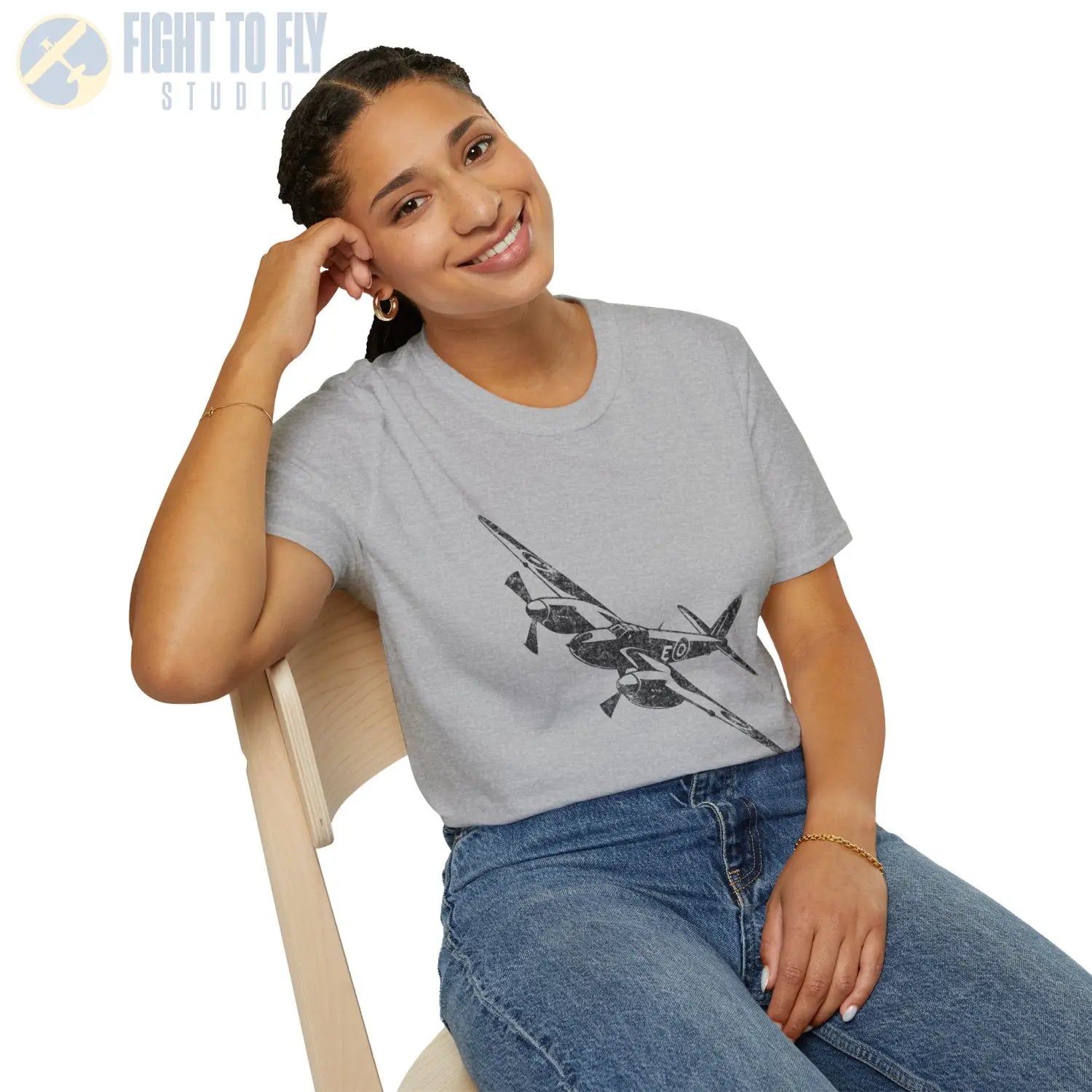 De Havilland Mosquito “Wooden Wonder” WWII T-Shirt - Pilot gifts - warbird t-shirt