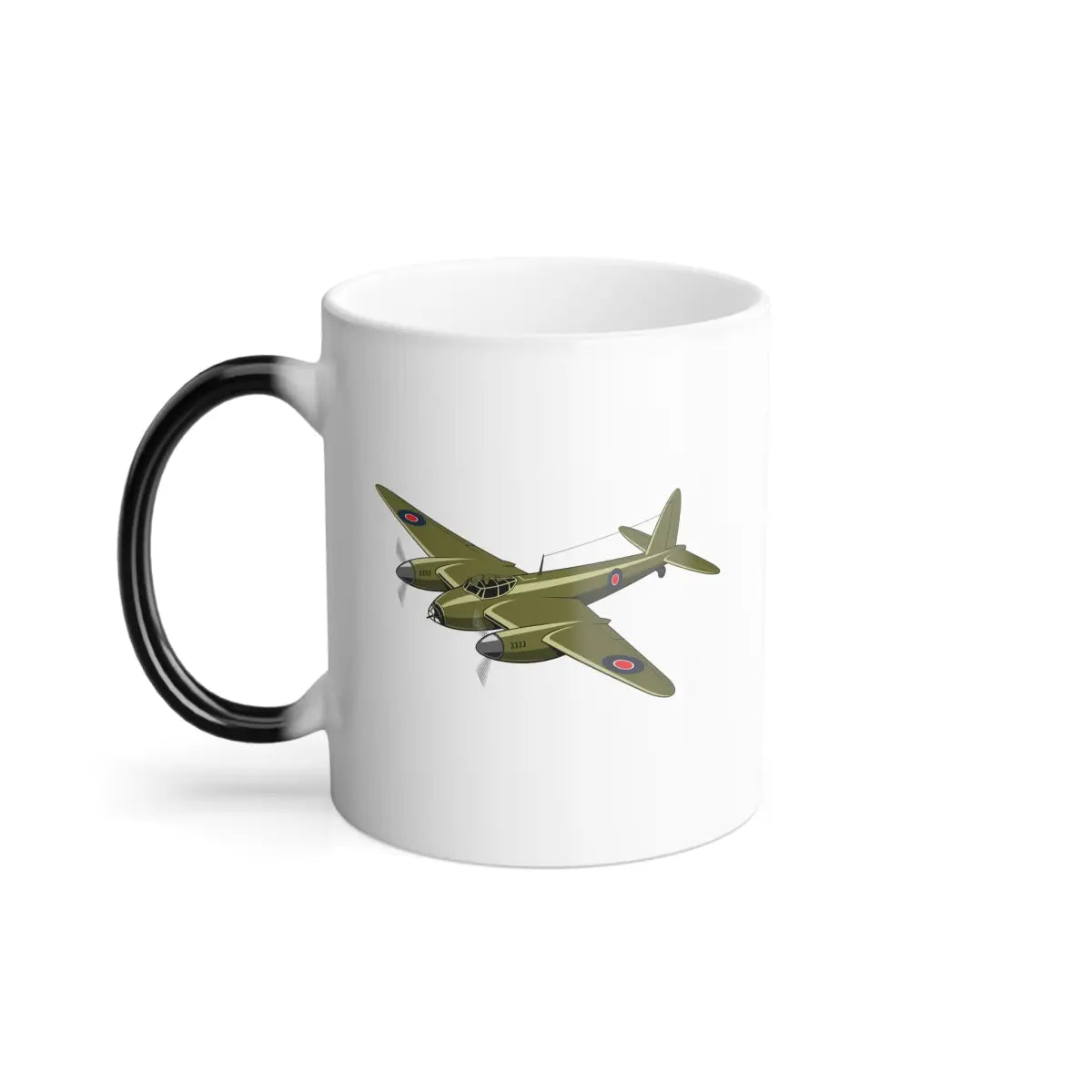 de Havilland Mosquito – WWII Aircraft Mug (Color Changing) - Pilot gifts - warbird t-shirt
