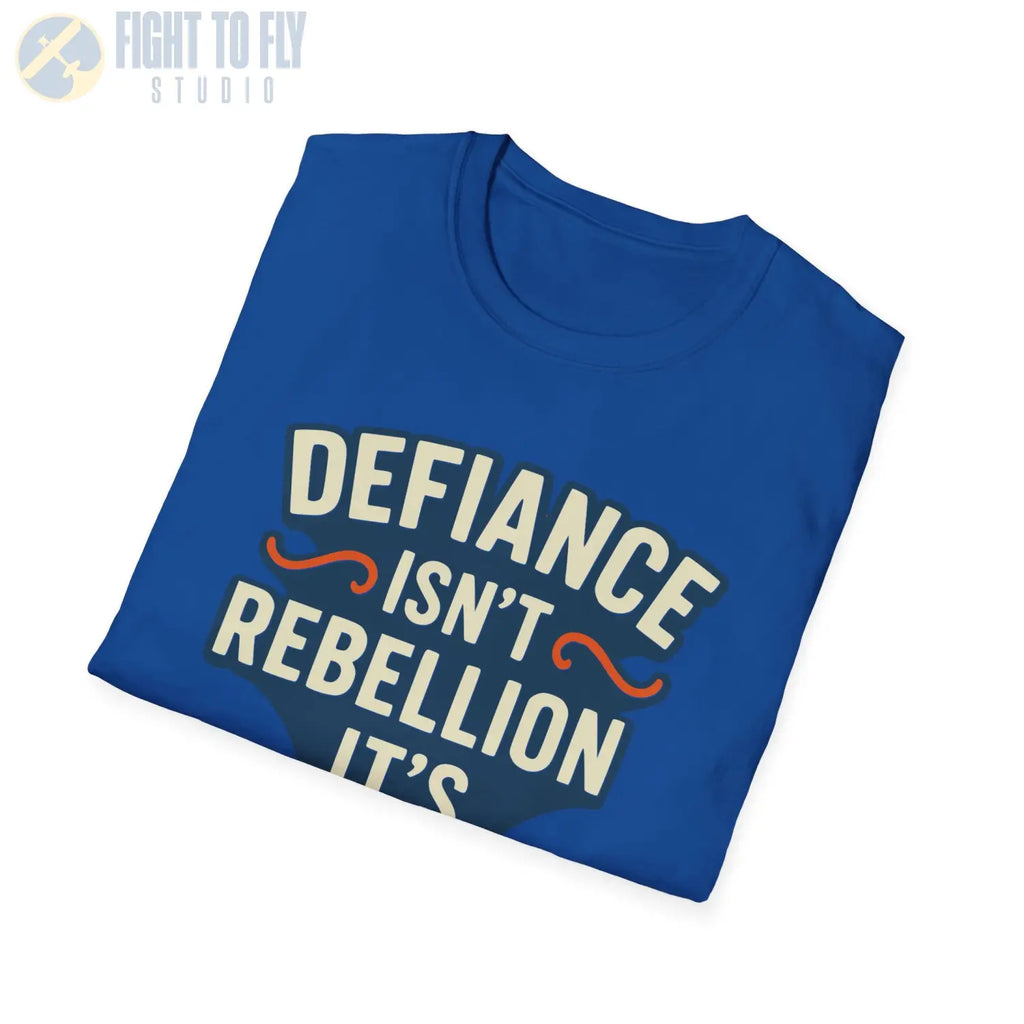 Defiance Isn’t Rebellion – It’s Responsibility - T-Shirt - Pilot gifts - WWII warbird t-shirt