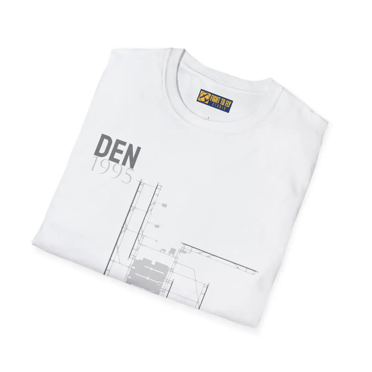 DEN Denver International 1995 - Tee - T-Shirt - Pilot gifts - WWII warbird t-shirt