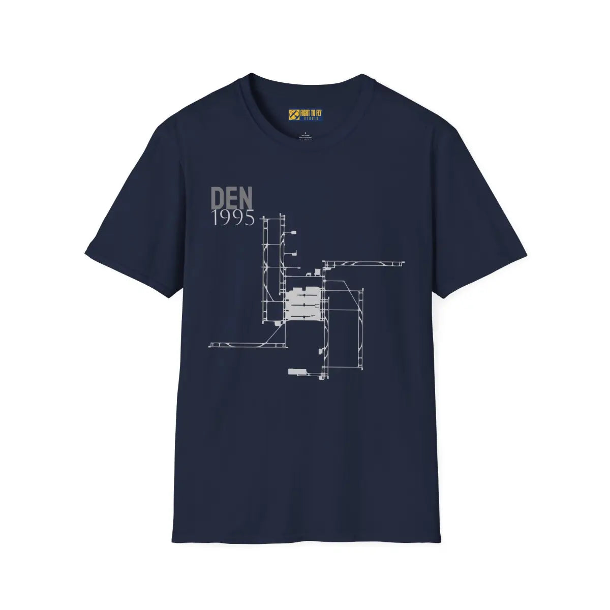DEN Denver International 1995 - Tee - T-Shirt - Pilot gifts - WWII warbird t-shirt