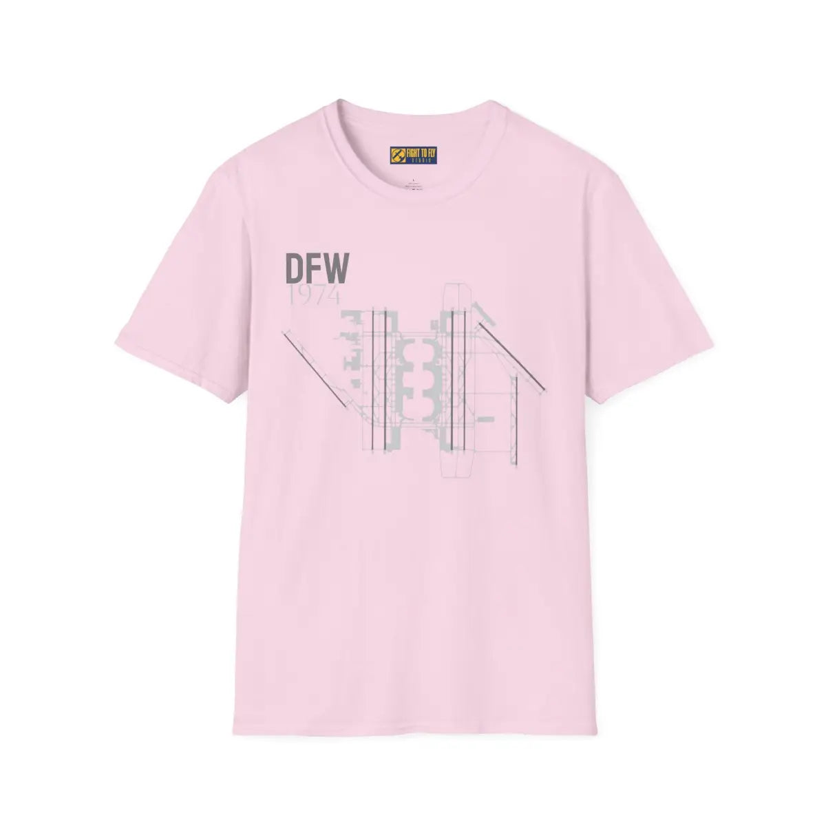 DFW Dallas/Fort Worth International - 1974 - Tee - T-Shirt - Pilot gifts - WWII warbird t-shirt
