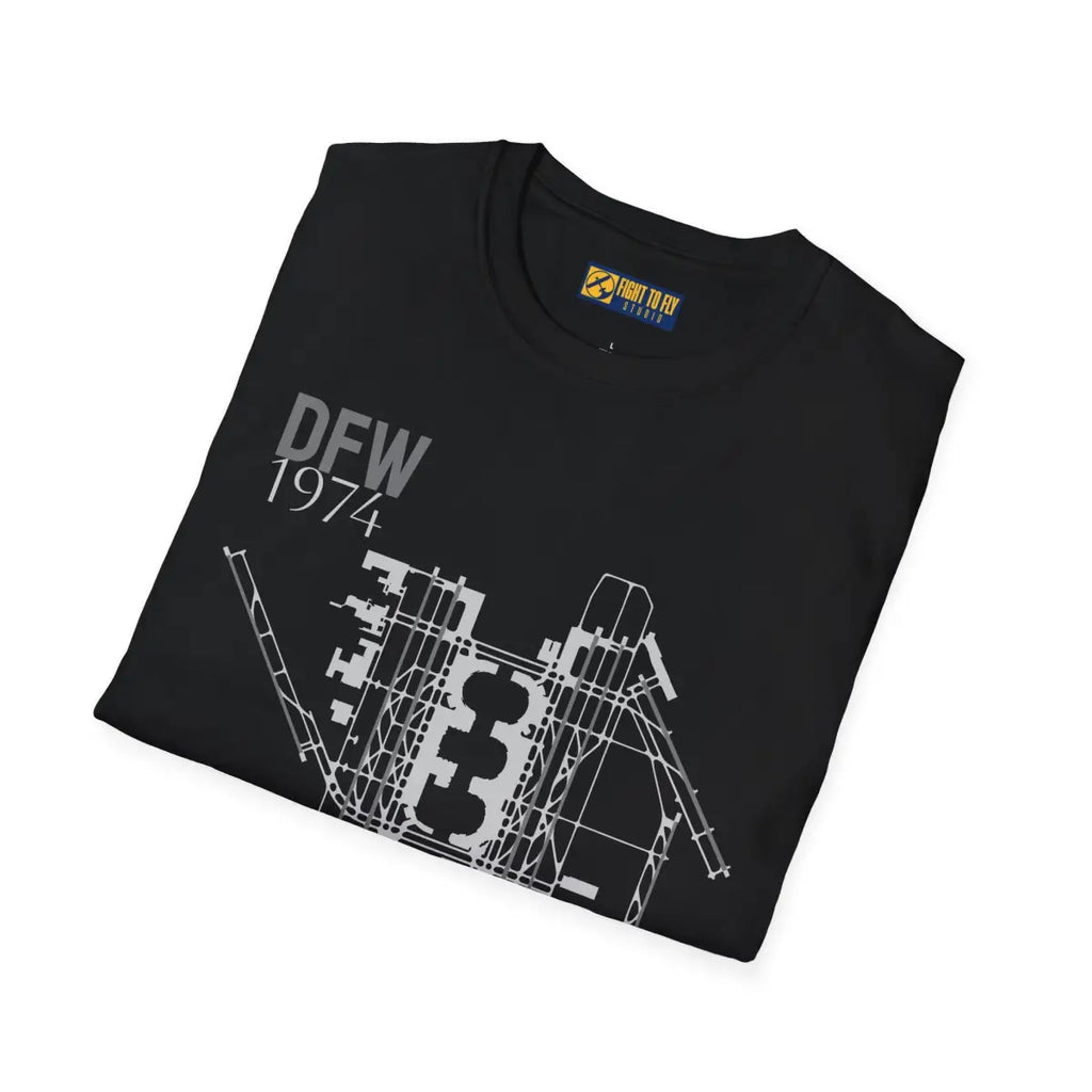 DFW Dallas/Fort Worth International - 1974 - Tee - T-Shirt - Gifts for pilots - Aviation apparel