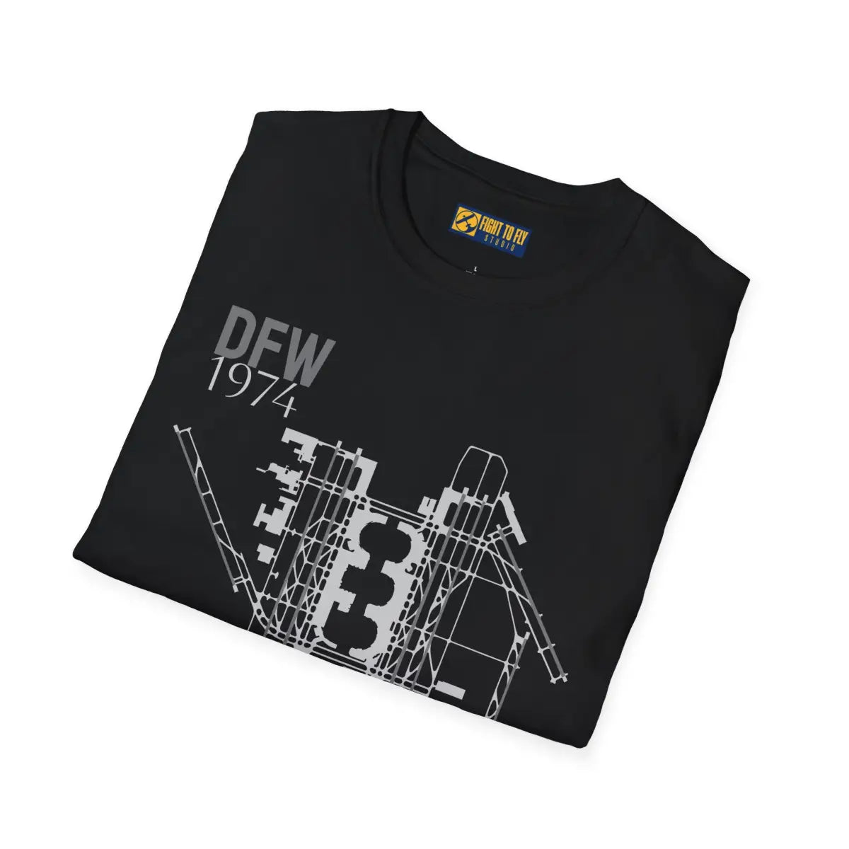 DFW Dallas/Fort Worth International - 1974 - Tee - T-Shirt - Gifts for pilots - Aviation apparel