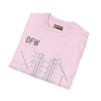 DFW Dallas/Fort Worth International - 1974 - Tee - T-Shirt - Pilot gifts - WWII warbird t-shirt