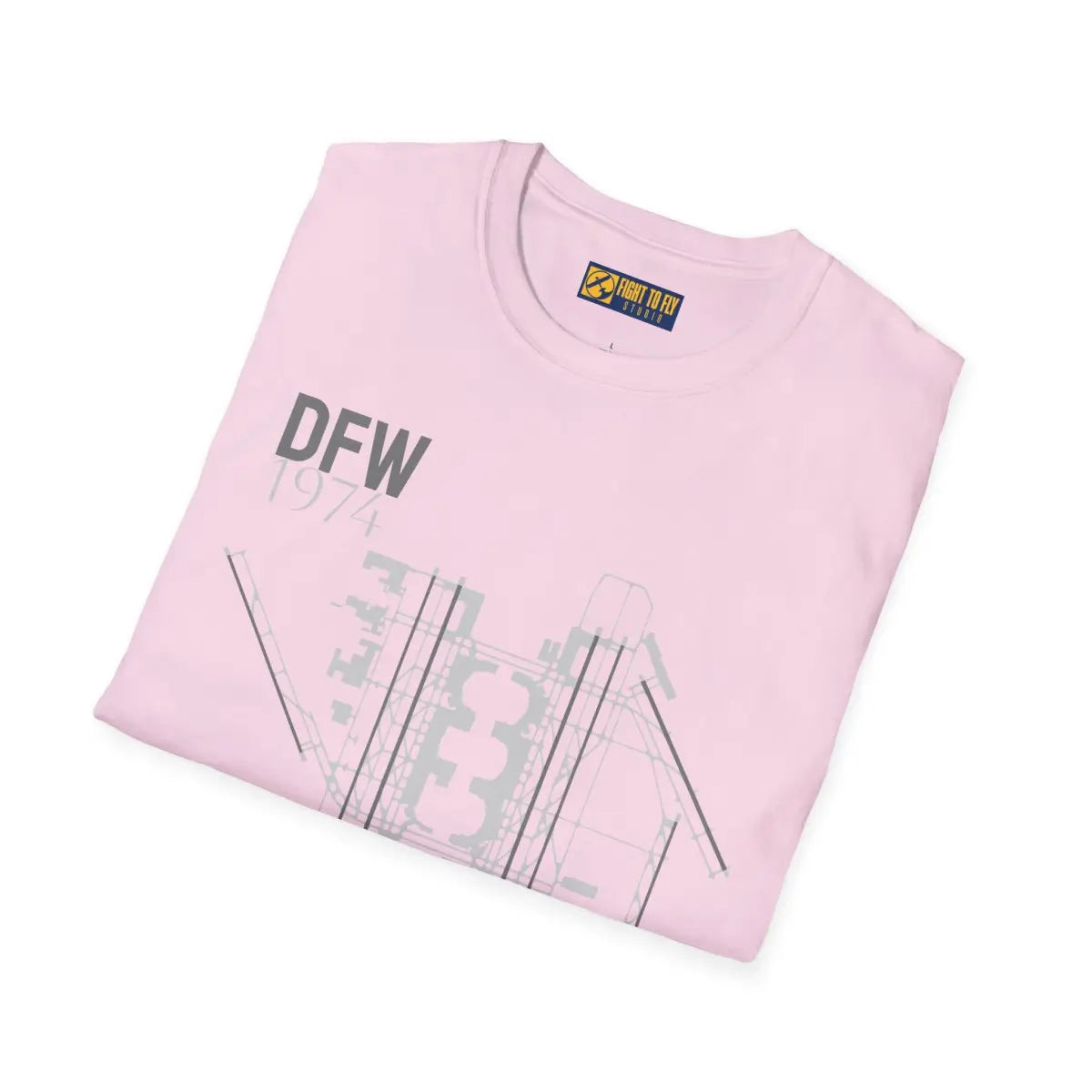 DFW Dallas/Fort Worth International - 1974 - Tee - T-Shirt - Pilot gifts - WWII warbird t-shirt