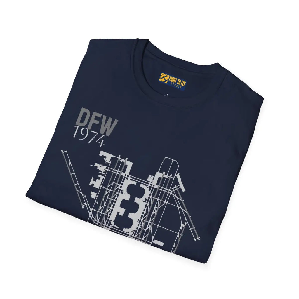 DFW Dallas/Fort Worth International - 1974 - Tee - T-Shirt - Gifts for pilots - Aviation apparel