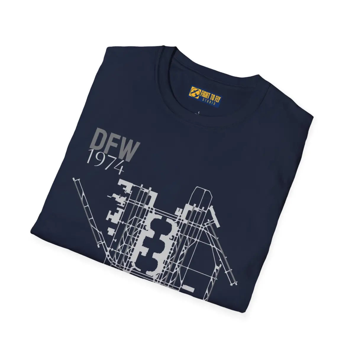 DFW Dallas/Fort Worth International - 1974 - Tee - T-Shirt - Gifts for pilots - Aviation apparel