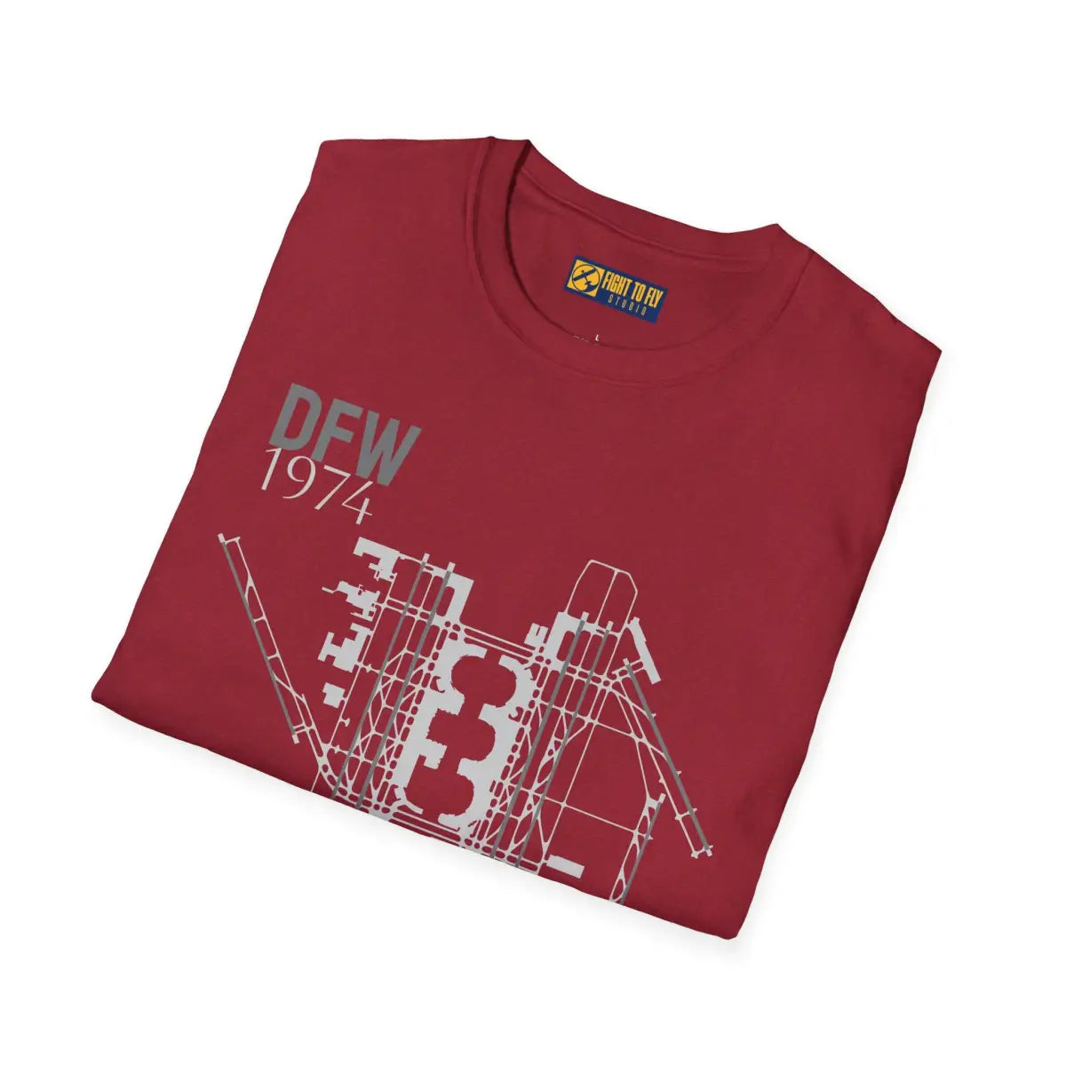 DFW Dallas/Fort Worth International - 1974 - Tee - T-Shirt - Gifts for pilots - Aviation apparel