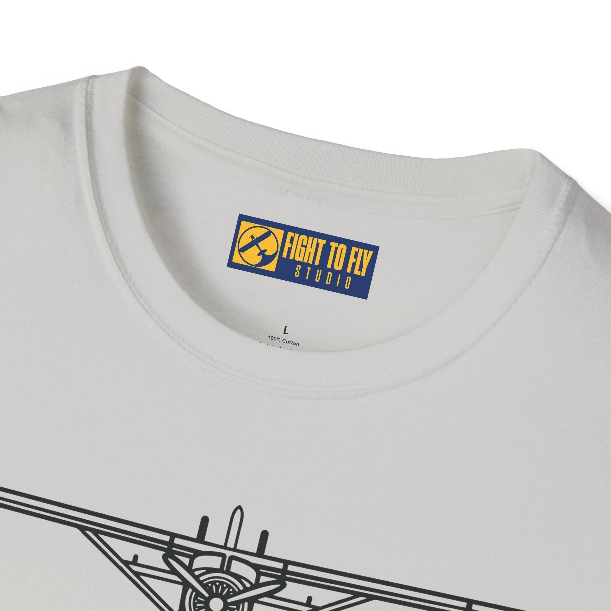 DHC-2 Beaver on Floats Front View T-Shirt – Bush Plane Floatplane Tee - Pilot gifts - WWII warbird t-shirt