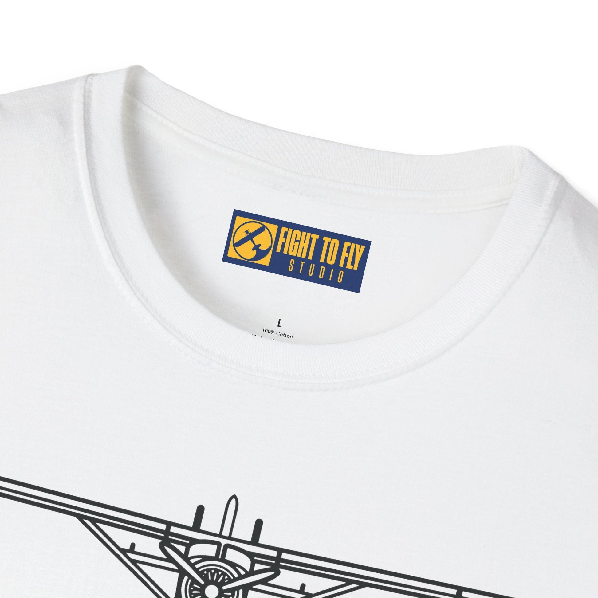 DHC-2 Beaver on Floats Front View T-Shirt – Bush Plane Floatplane Tee - Pilot gifts - WWII warbird t-shirt