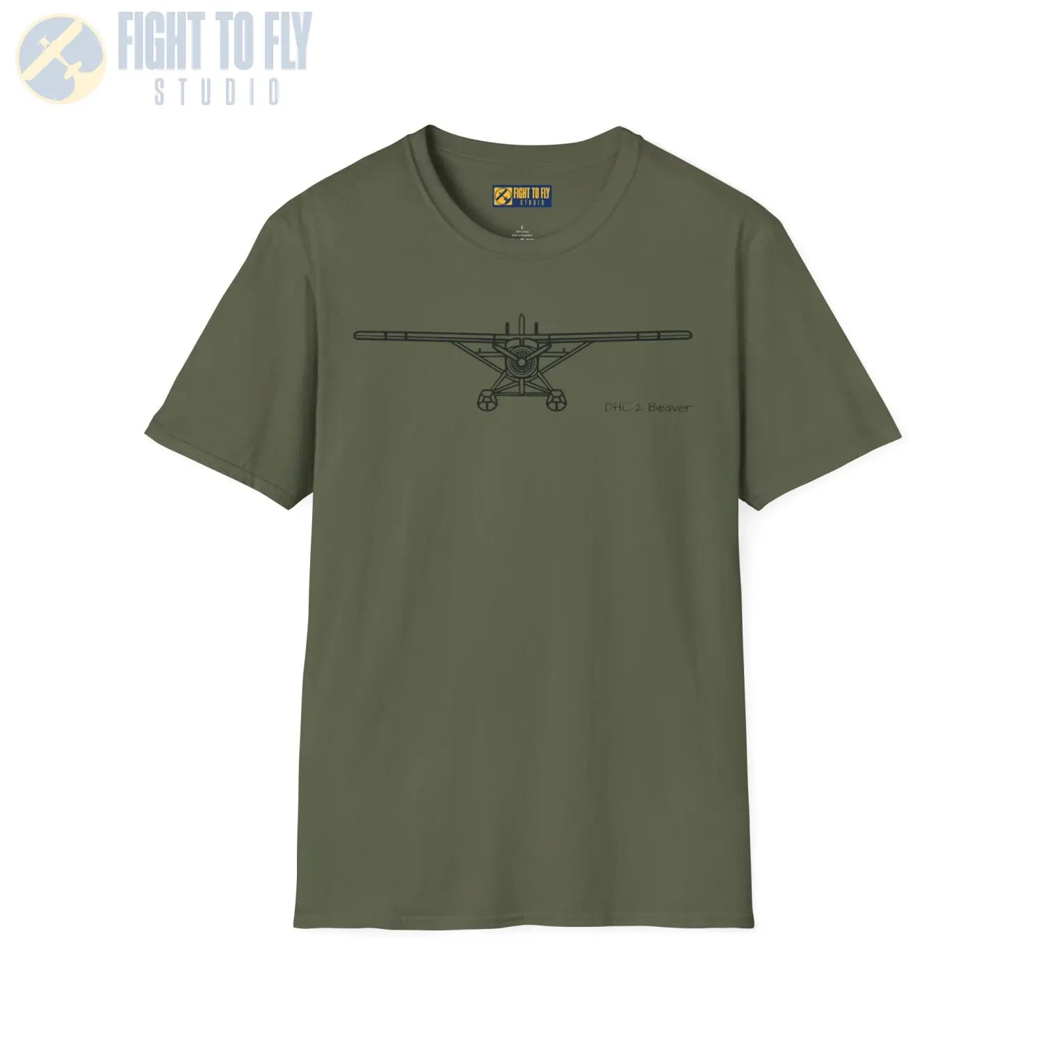 DHC 2 Beaver on Floats Front View T Shirt Pilot gifts WWII warbird t shirt